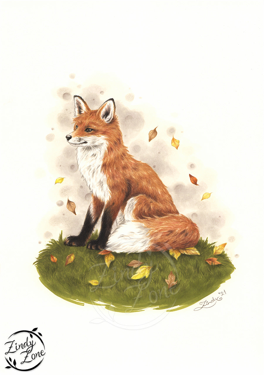 Autumn Fox Art Print