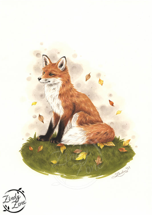 Autumn Fox Art Print