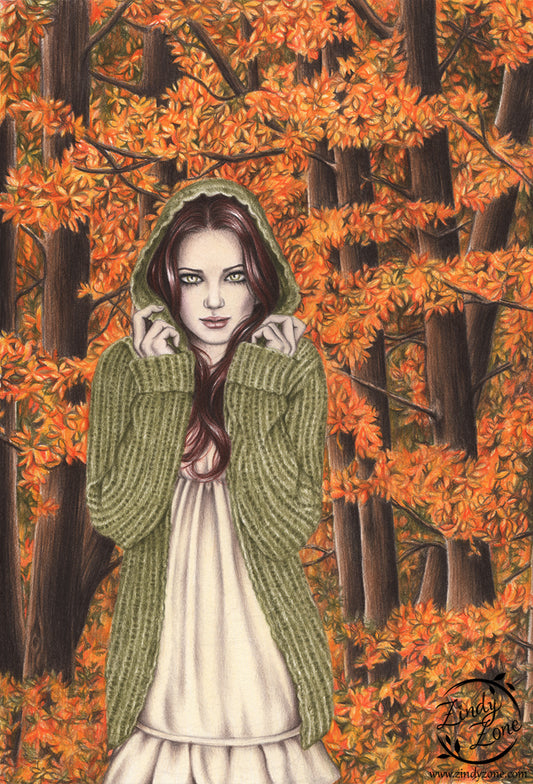 Autumn Walk Art Print