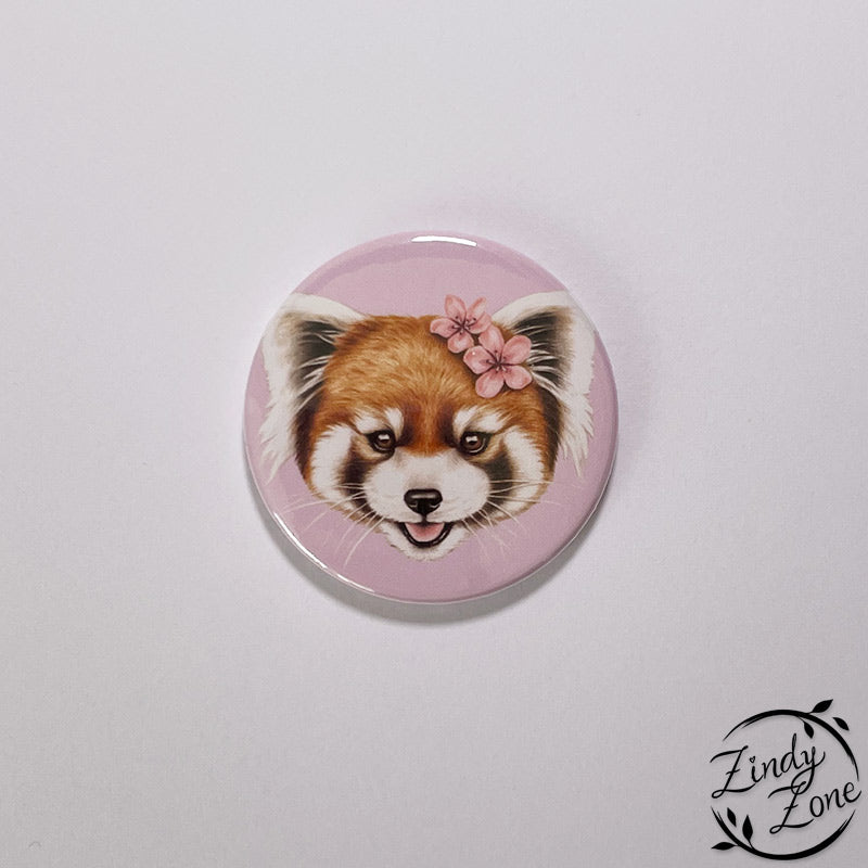 Cute Red Panda Badge