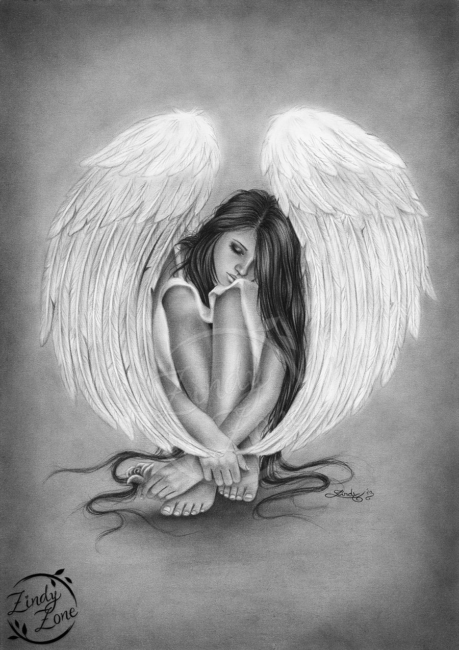 Gone too soon Angel Art Print