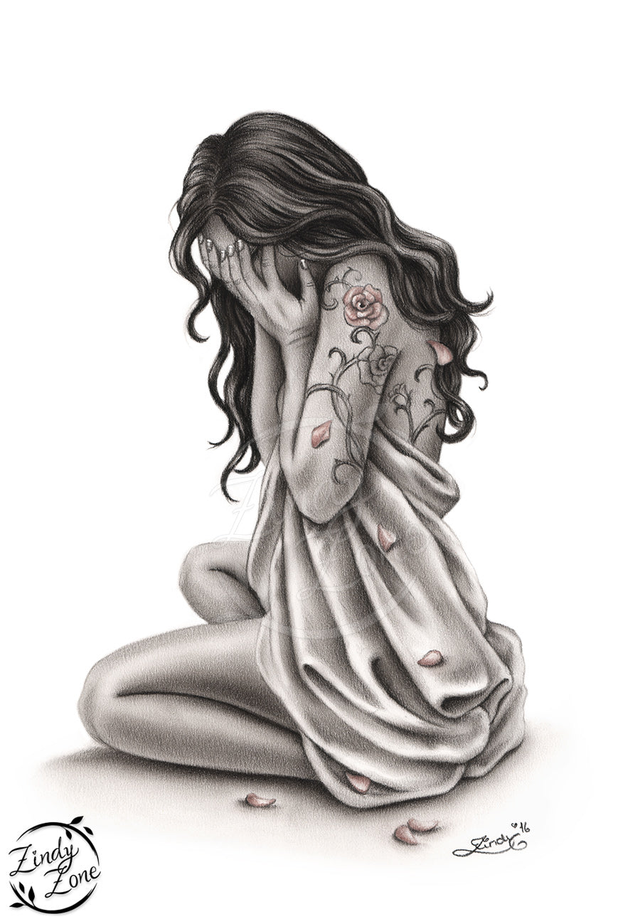 Petals of Sorrow Coloring Page