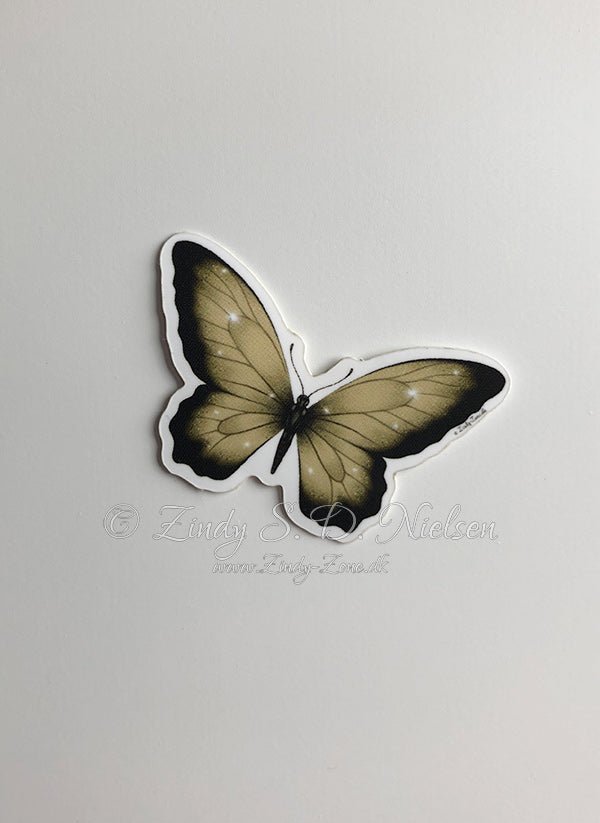 Golden Butterfly Sticker
