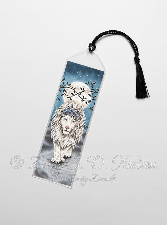 Strength White Lion Bookmark