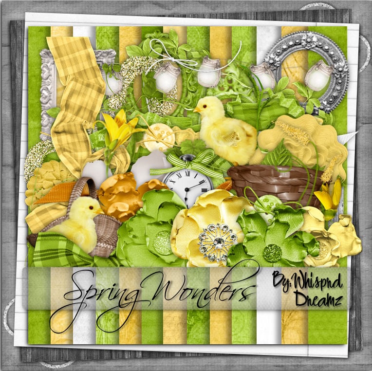 Spring Scrap Spring Wonders Scrap Kit - ZindyZone