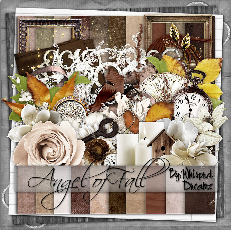 Angel of fall Scrap Kit