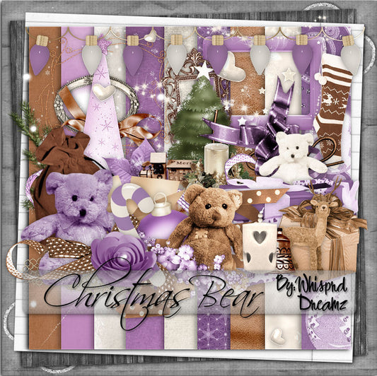 Christmas Bear Scrap Kit