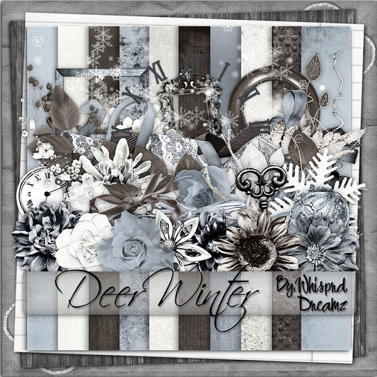 Deer Winter Scrap Kit