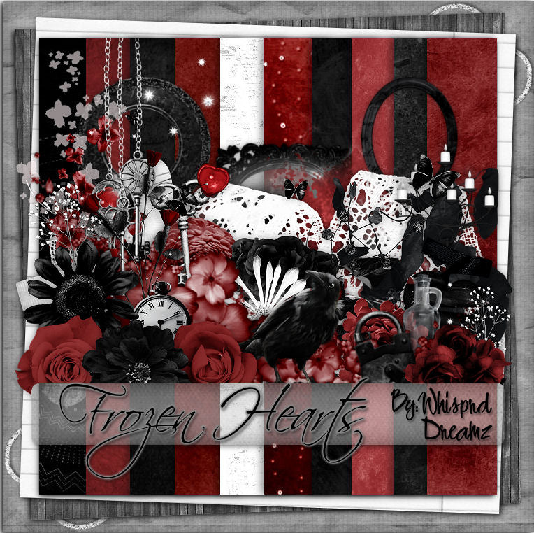 Frozen Hearts Scrap Kit