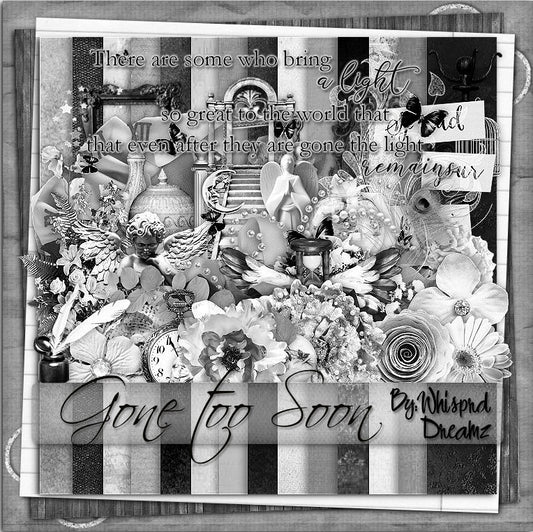 Gone too soon Angel Scrap Kit