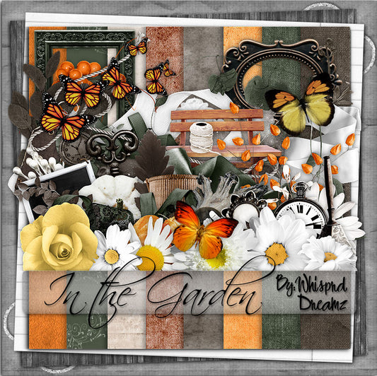 In the garden Scrap Kit