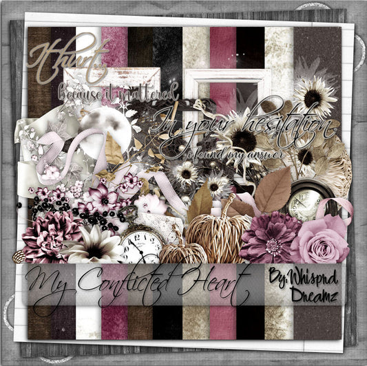 My Conflicted Heart Scrap Kit