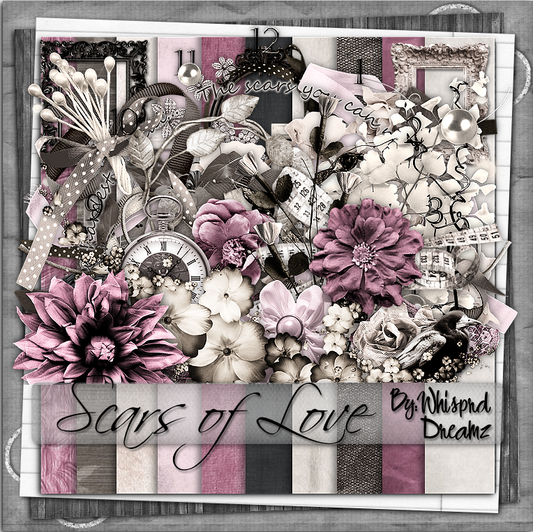 Scars of love Scrap Kit