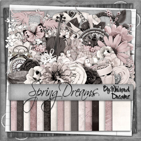 Spring Scrap Kit Spring Dreams Scrap Kit - ZindyZone